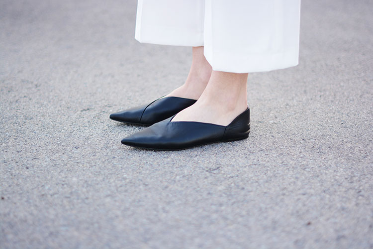 black-leather-flats Why Total White?