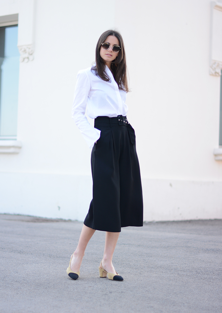 spektre-sunglasses-chanel-slingback-white-shirt-zara-fashionvibe You Can Never Go Wrong With A Classic Look