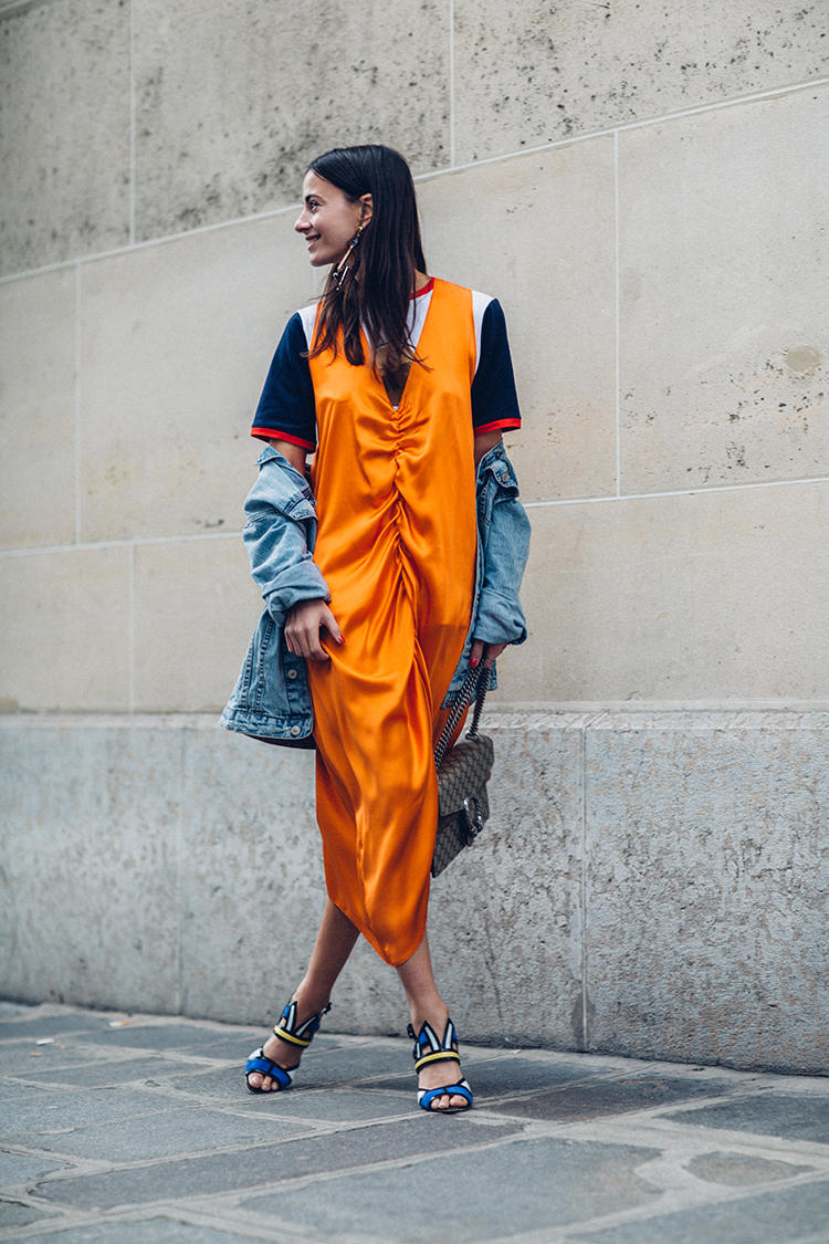 orange-neon-dress-fashion-week-fashionvibe-zina-charkoplia Orange Neon Is Back